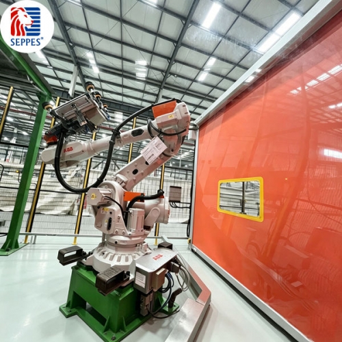 机器人打磨间防护快速门